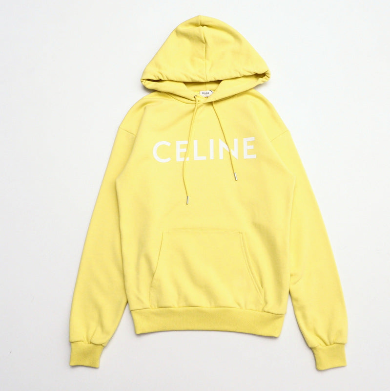 CELINE Hoodie 2Y36960Q sweat yellow unisex(Unisex) XXS(150/76A)