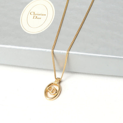 Christian Dior Necklace Gold Plated gold Women(Unisex)