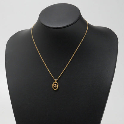 Christian Dior Necklace Gold Plated gold Women(Unisex)