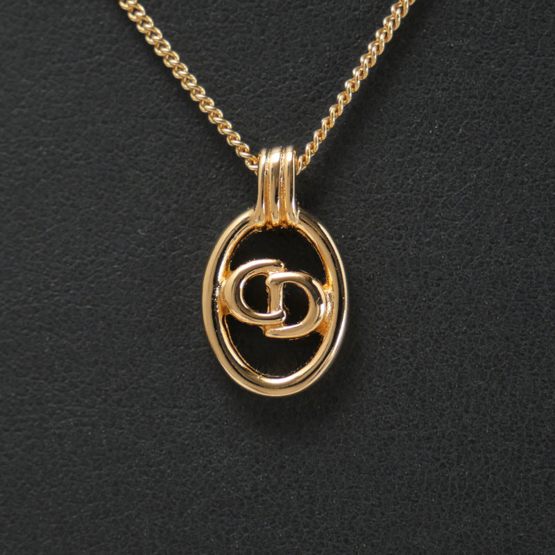 Christian Dior Necklace Gold Plated gold Women(Unisex)