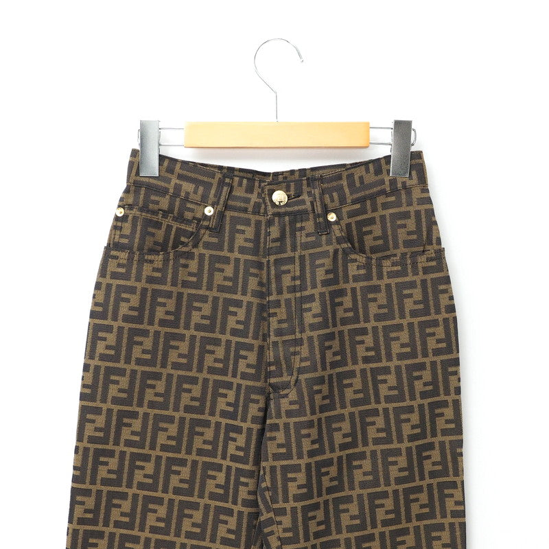 FENDI Pants 01.520100 66960 polyester Brown / Black Women I40/D34/INCH26