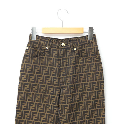FENDI Pants 01.520100 66960 polyester Brown / Black Women I40/D34/INCH26