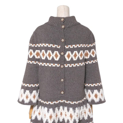 CHANEL one piece P62588 knit mocha gray Women 44