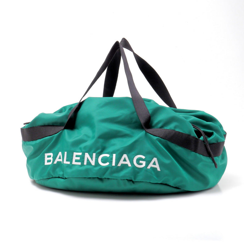 BALENCIAGA Boston Duffel bag 489939�E3760 Nylon green mens