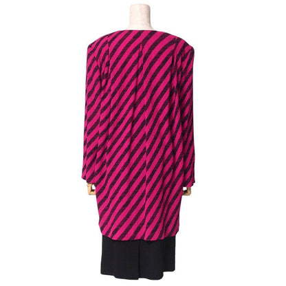 Christian Dior suit 03 80 M D83 wool Pink x Black Women 13