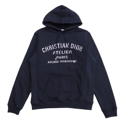 Dior Hoodie 043J646A0531 cotton Navy mens S