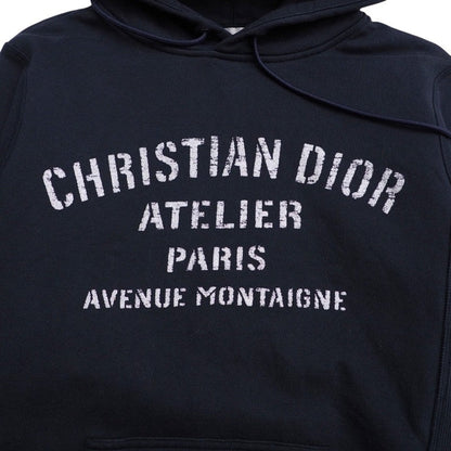 Dior Hoodie 043J646A0531 cotton Navy mens S