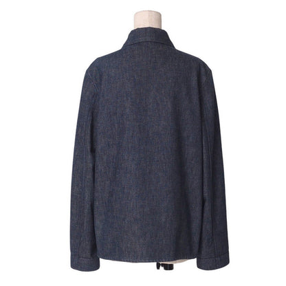 CHANEL Denim Jacket P12918V07556 denim Navy Women 38