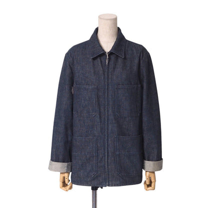 CHANEL Denim Jacket P12918V07556 denim Navy Women 38