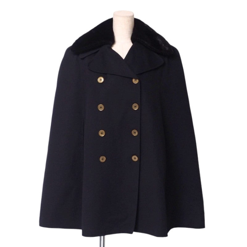 FENDI poncho FF8766AC5X wool black Women 38