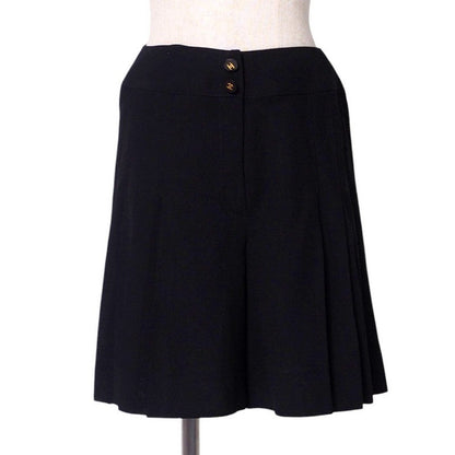 CHANEL Pants P04644 wool black Women 38