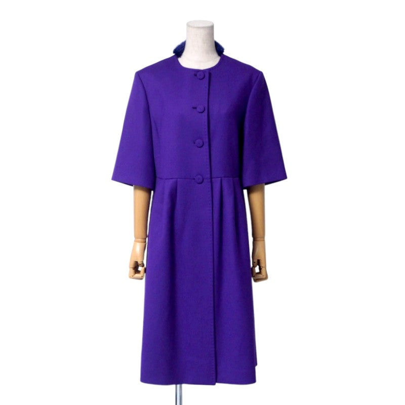FENDI coat FF5479 ZKF wool purple Women 40