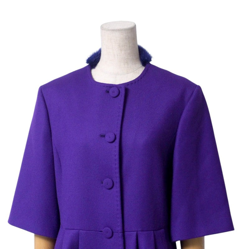 FENDI coat FF5479 ZKF wool purple Women 40