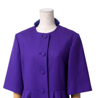 FENDI coat FF5479 ZKF wool purple Women 40