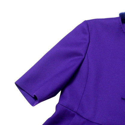 FENDI coat FF5479 ZKF wool purple Women 40
