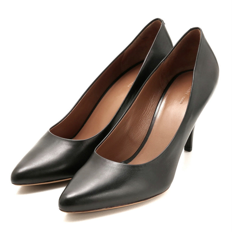 CELINE pumps leather black Women 39