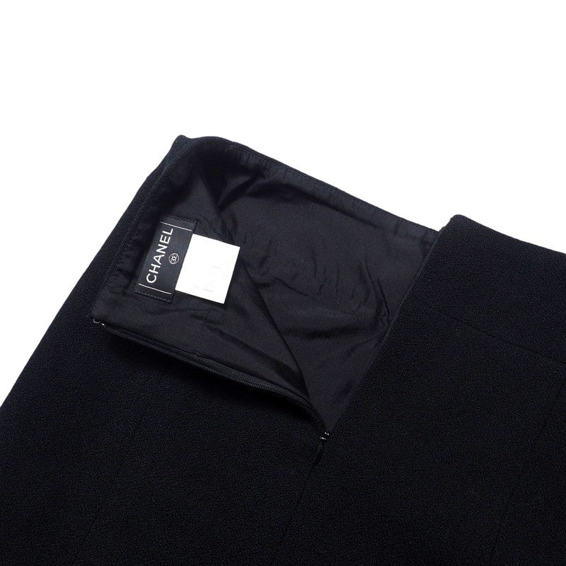CHANEL skirt wool black P29872 Women 34