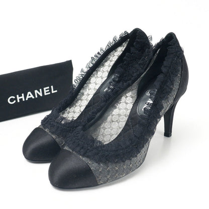 CHANEL pumps race black Women 36 1/2C