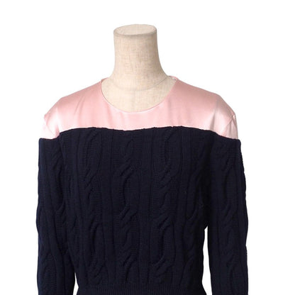 Christian Dior knit 4A24582AM523 wool Navy / Pink Women 42