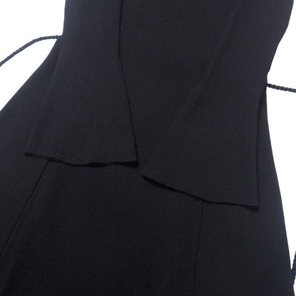 BURBERRY BLACK LABEL one piece D5N82-316-09 68% rayon, 32% polyester black Women 38