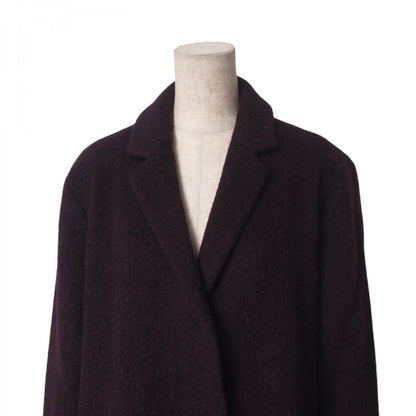 BURBERRY coat B1B41-870-18 74% wool, 10% alpaca, 9% mohair, 7% nylon Bordeaux Women 38