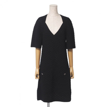 CHANEL one piece P50836 knit black Women 42