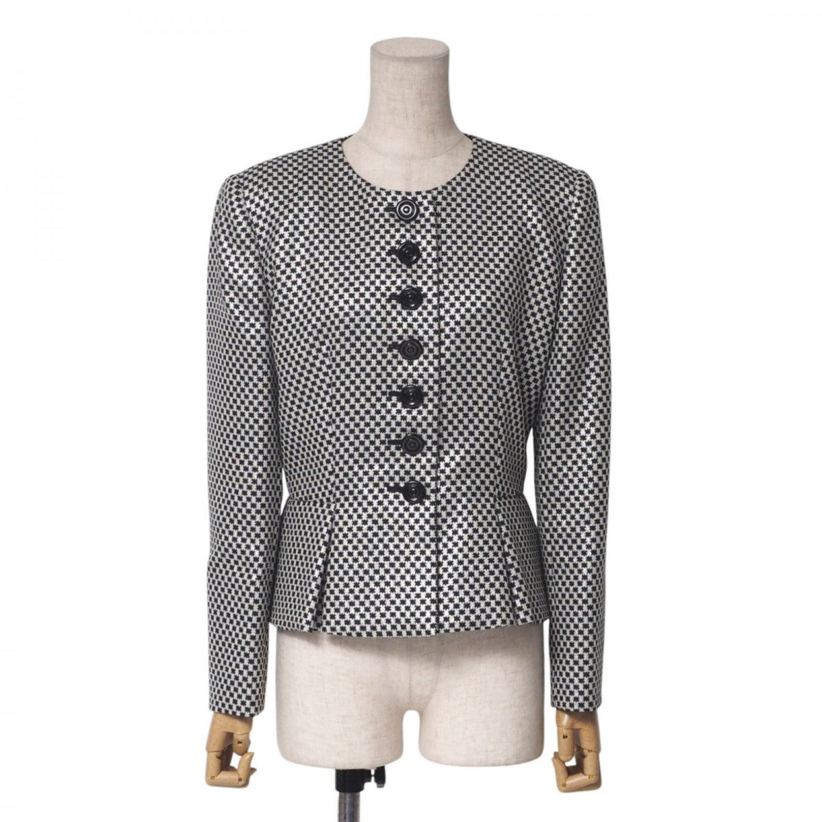 Christian Dior Jacket MD2Y05150 cotton White / black Women 9