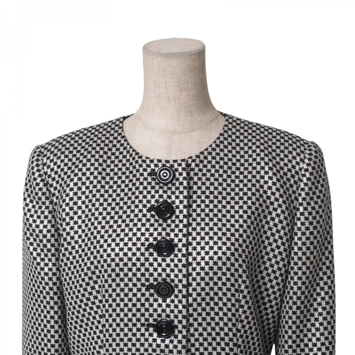 Christian Dior Jacket MD2Y05150 cotton White / black Women 9