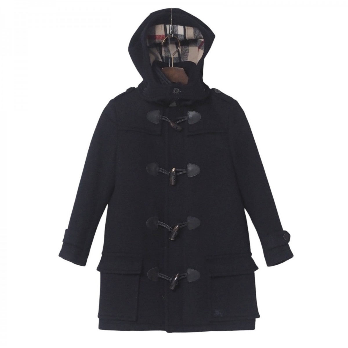 BURBERRY Duffel coat C9C06-452-29 wool black Kids 8Y-128