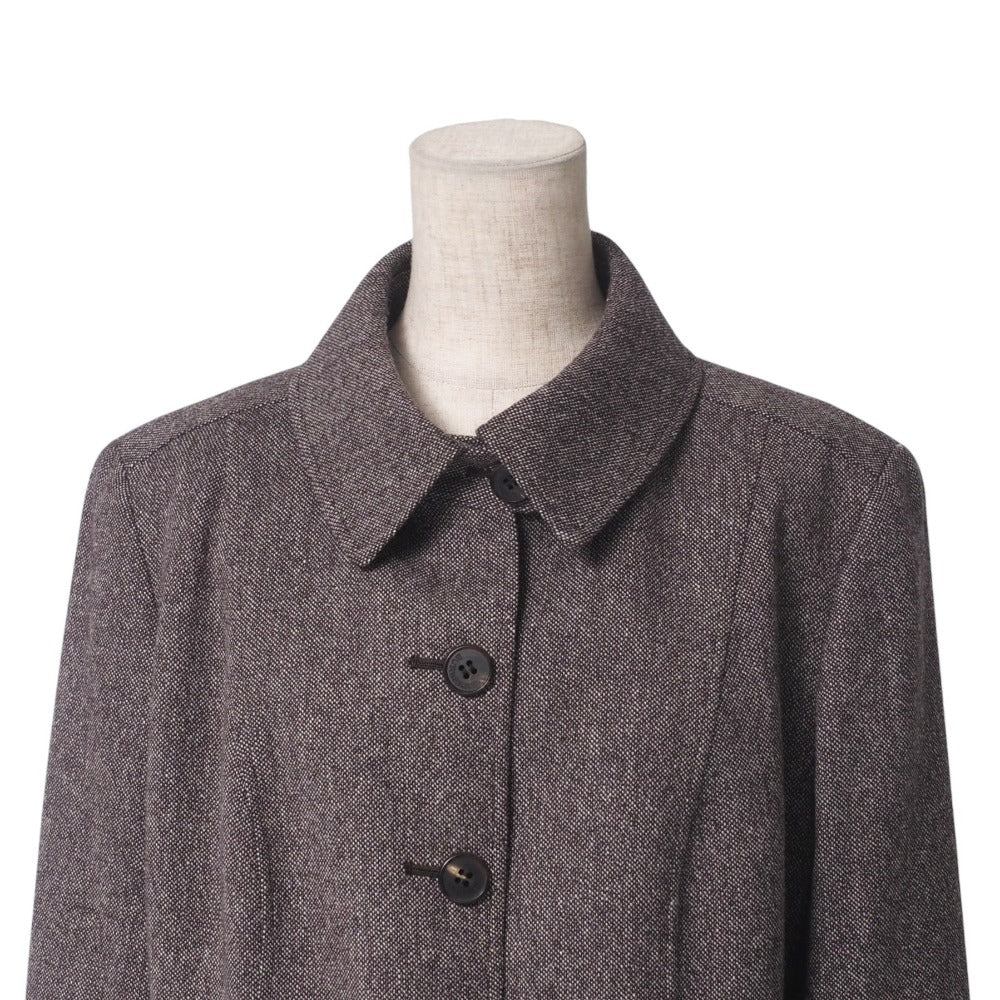 BURBERRY Jacket FC150-750-55 93% wool, 6% nylon, 1% polyurethane Brown Women 46