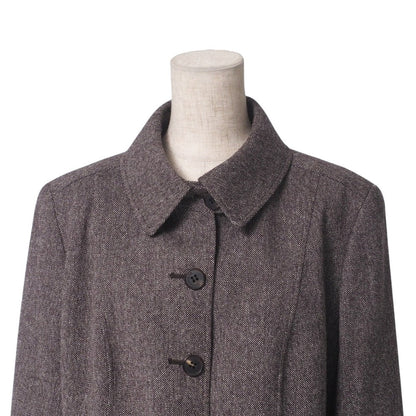 BURBERRY Jacket FC150-750-55 93% wool, 6% nylon, 1% polyurethane Brown Women 46
