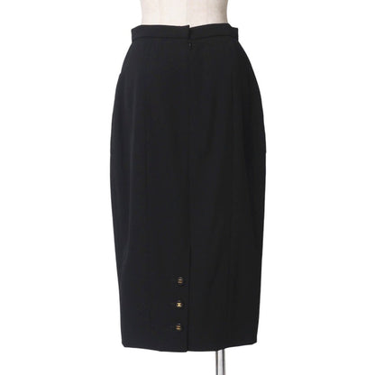 CHANEL skirt P05731 wool black Women 38