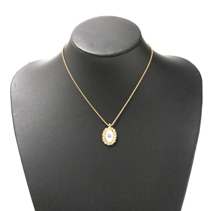 Christian Dior Necklace Gold Plated white Women