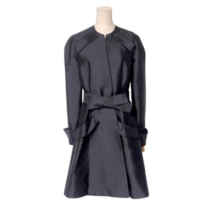 Christian Dior coat 6C21802A1620 silk black Women 36(F)