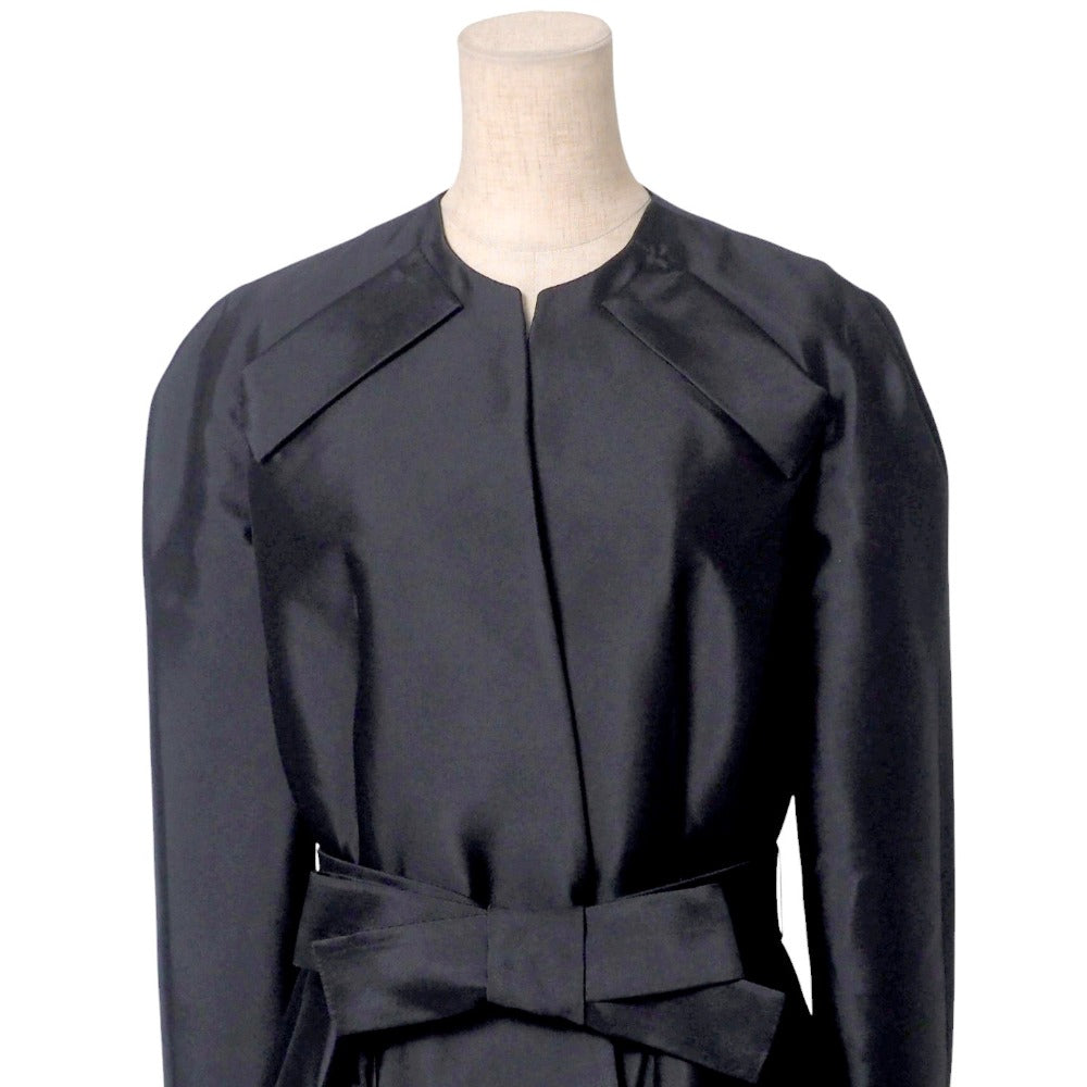 Christian Dior coat 6C21802A1620 silk black Women 36(F)