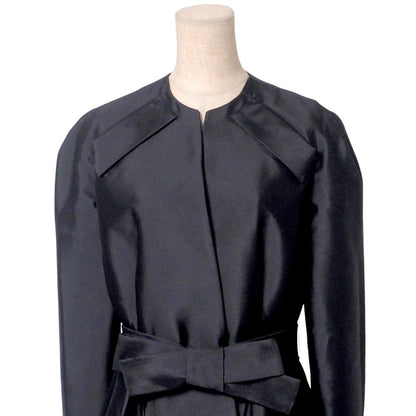 Christian Dior coat 6C21802A1620 silk black Women 36(F)