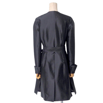 Christian Dior coat 6C21802A1620 silk black Women 36(F)