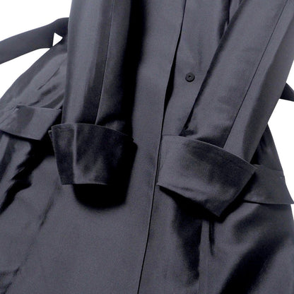 Christian Dior coat 6C21802A1620 silk black Women 36(F)