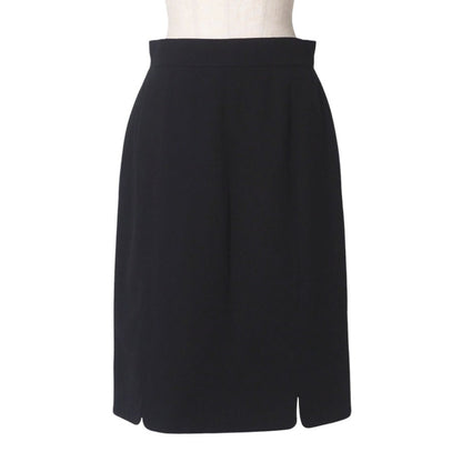 CHANEL skirt 4118 wool black Women 40