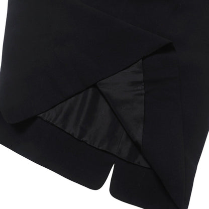 CHANEL skirt 4118 wool black Women 40