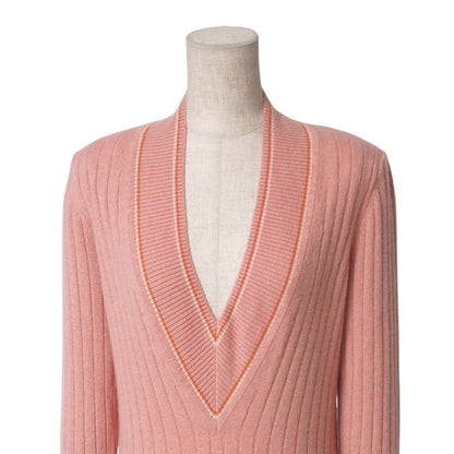 CHANEL knit cashmere pink No size listed (no size tag)