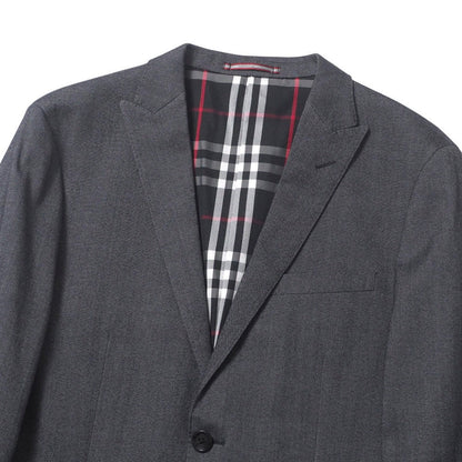 BURBERRY BLACK LABEL tailored jacket BME04-110-06 wool Dark gray mens M