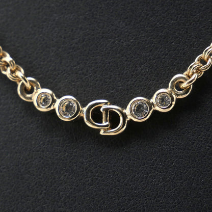 Christian Dior Necklace Plating, Rhinestone gold Women