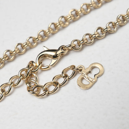 Christian Dior Necklace Plating, Rhinestone gold Women