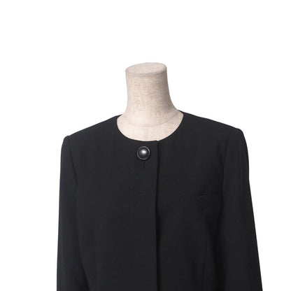 Christian Dior suit 100% animal wool black Women Jacket 11/Skirt M