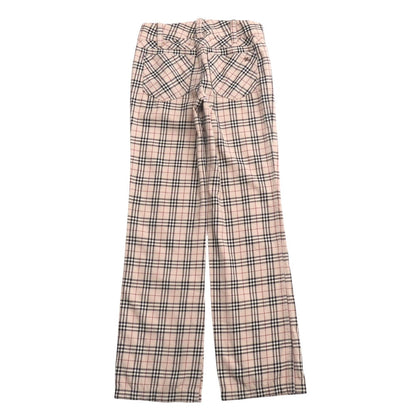 BURBERRY BLUE LABEL Pants wool Beige black red FQF46-594-43 Women 34