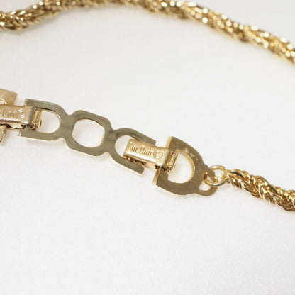 Christian Dior Necklace metal gold ChainNecklace Women(Unisex)