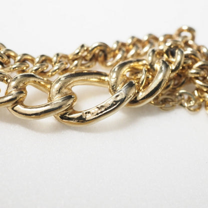 Christian Dior Necklace Rhinestone , Alloy gold Women(Unisex)