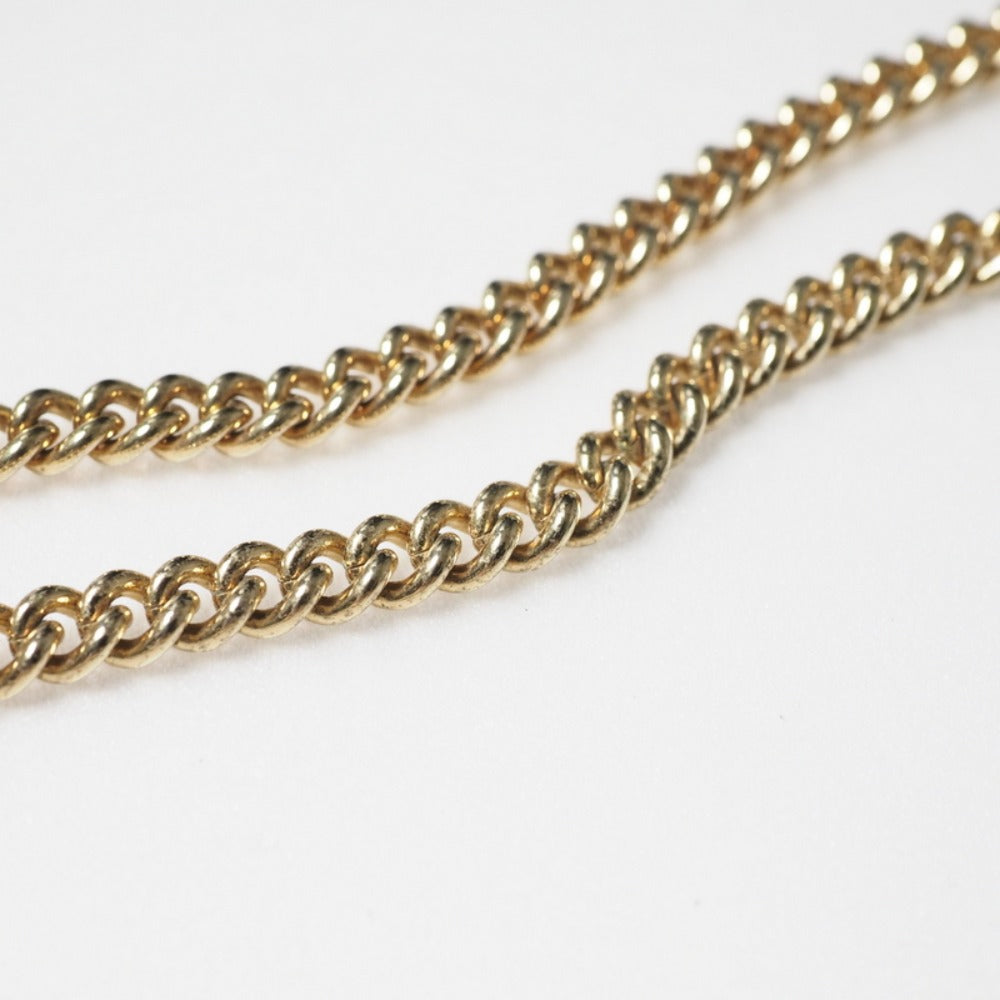 Christian Dior Necklace Rhinestone , Alloy gold Women(Unisex)