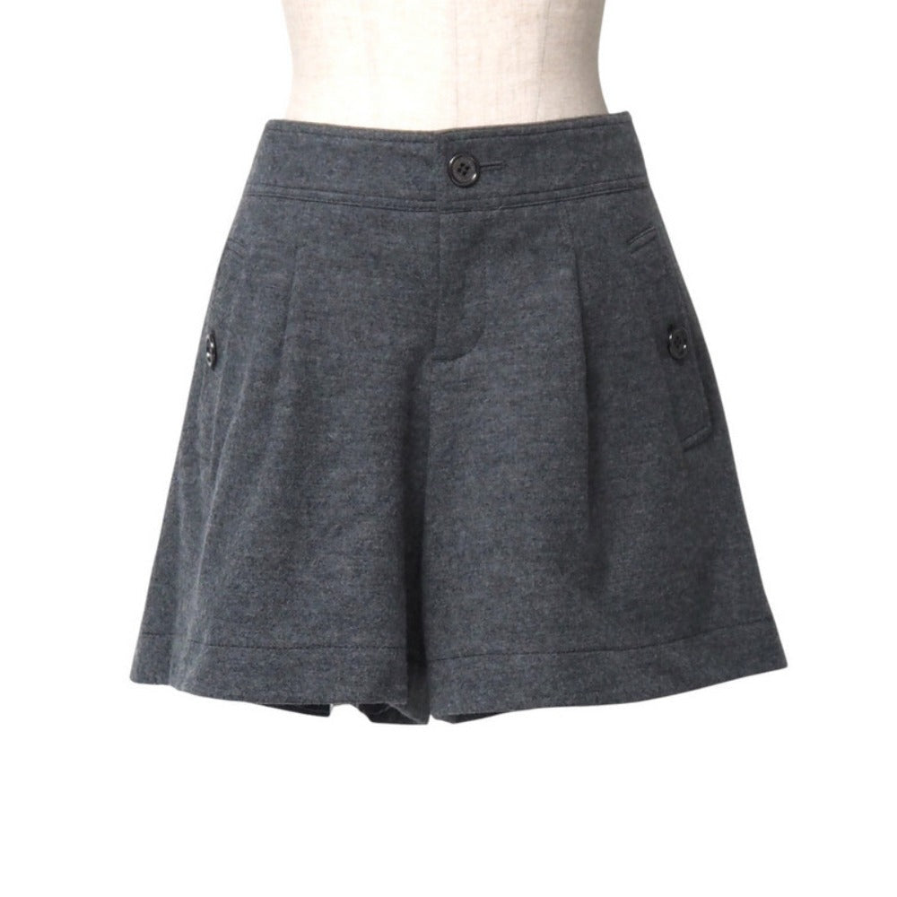 BURBERRY Shorts wool gray B1R13-453-08 Women 38